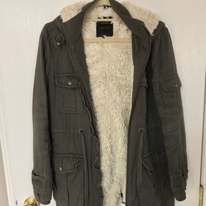 Sanctuary Clothing sherpa lined coat
